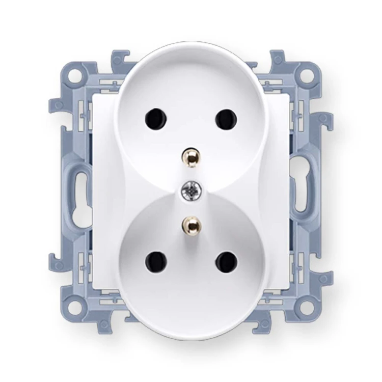 Simon 10 Gniazdo podwójne z/u 16A/250V /szybkozłącza/ białe CGZ2M.01/11 Hurtownia Elektryczna Lux-Elektro Rzeszów Tyczyn | Sklep Elektryczny Online