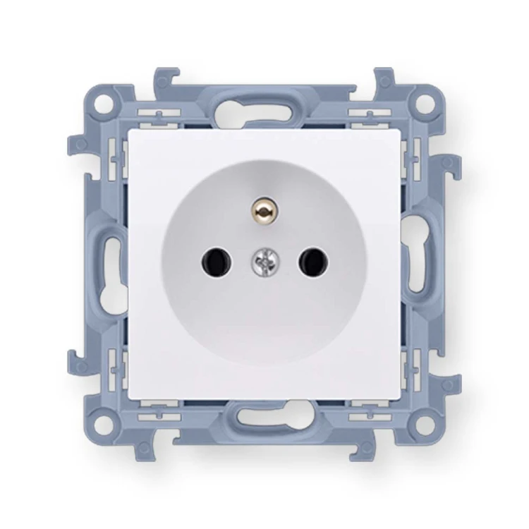 Simon 10 Gniazdo wtyczkowe z uziemieniem pojedyncze (moduł) 16A/250V /szybkozłącza/ biały CGZ1C.01/11 Hurtownia Elektryczna Lux-Elektro Rzeszów Tyczyn | Sklep Elektryczny Online