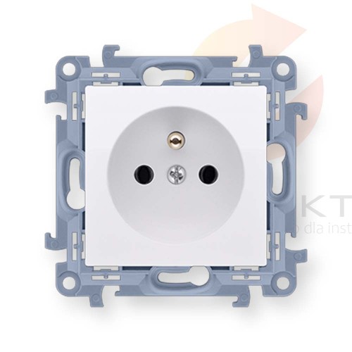 Simon 10 Gniazdo wtyczkowe z uziemieniem pojedyncze (moduł) 16A/250V /szybkozłącza/ biały CGZ1C.01/11 Hurtownia Elektryczna Lux-Elektro Rzeszów Tyczyn | Sklep Elektryczny Online