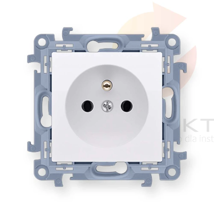 Simon 10 Gniazdo wtyczkowe z uziemieniem pojedyncze (moduł) 16A/250V /szybkozłącza/ biały CGZ1C.01/11 Hurtownia Elektryczna Lux-Elektro Rzeszów Tyczyn | Sklep Elektryczny Online