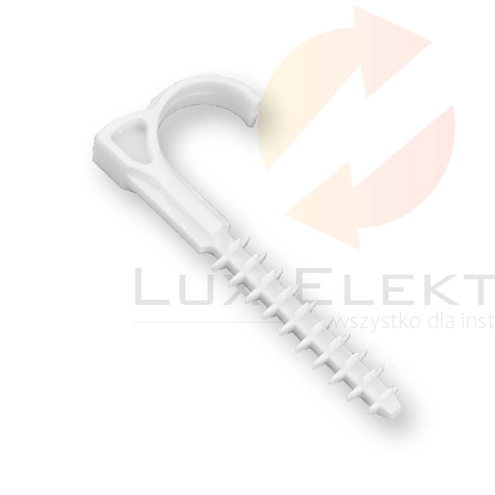 Uchwyt kablowy szybkiego montażu hakowy rury i przewody fi 18-22mm USMH-22 Hurtownia Elektryczna Lux-Elektro Rzeszów Tyczyn | Sklep Elektryczny Online