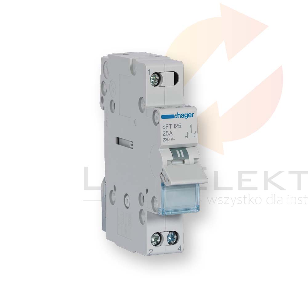 Przełącznik modułowy I-0-II 25A 1P SFT125 Hurtownia Elektryczna Lux-Elektro Rzeszów Tyczyn | Sklep Elektryczny Online