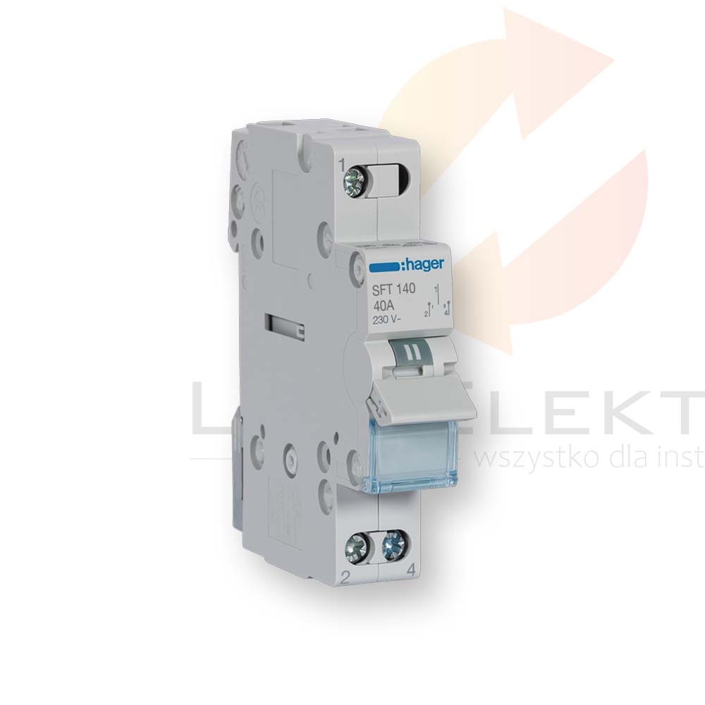 Przełącznik modułowy I-0-II 40A 1P SFT140  Hurtownia Elektryczna Lux-Elektro Rzeszów Tyczyn | Sklep Elektryczny Online