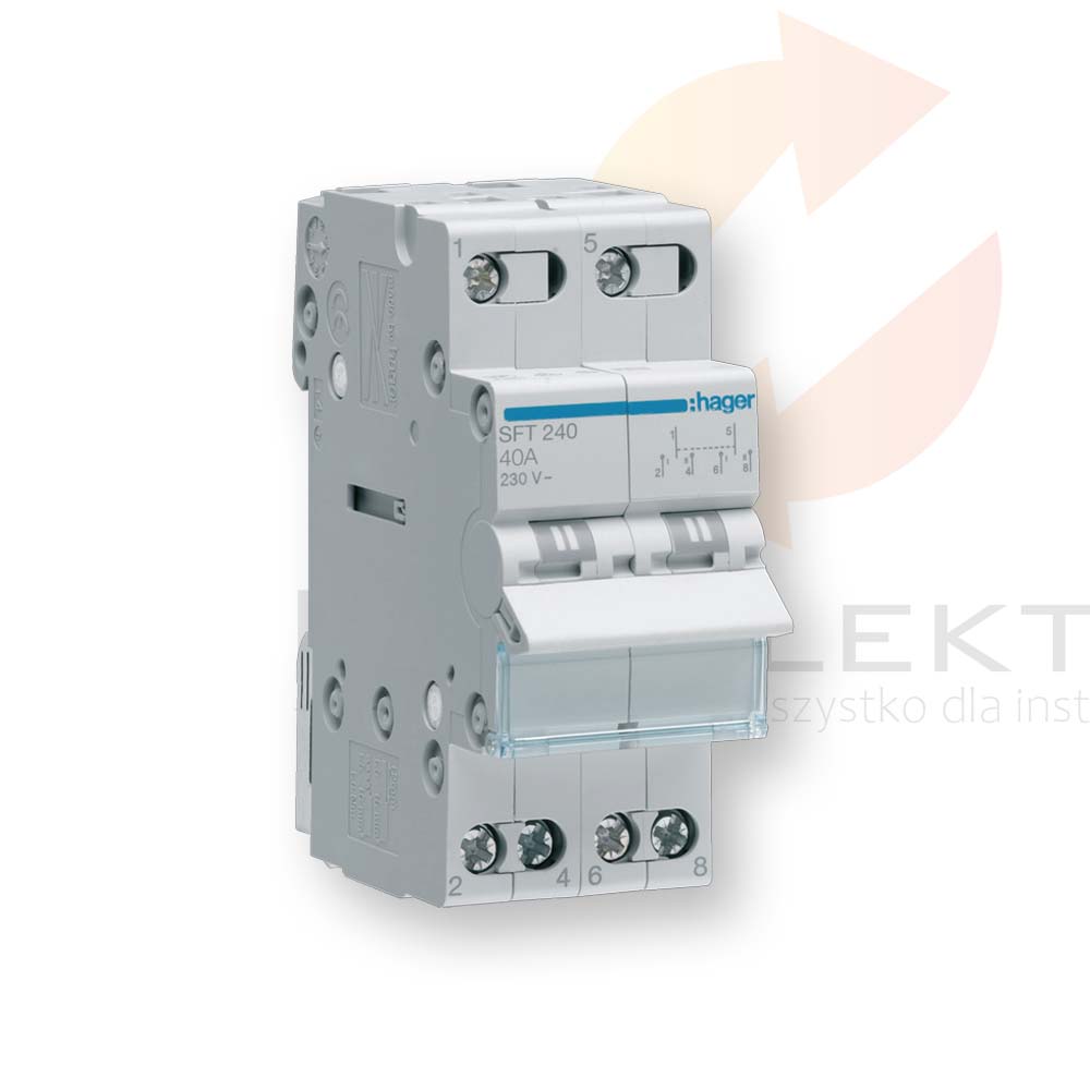 Przełącznik modułowy I-0-II 40A 2P SFT240  Hurtownia Elektryczna Lux-Elektro Rzeszów Tyczyn | Sklep Elektryczny Online