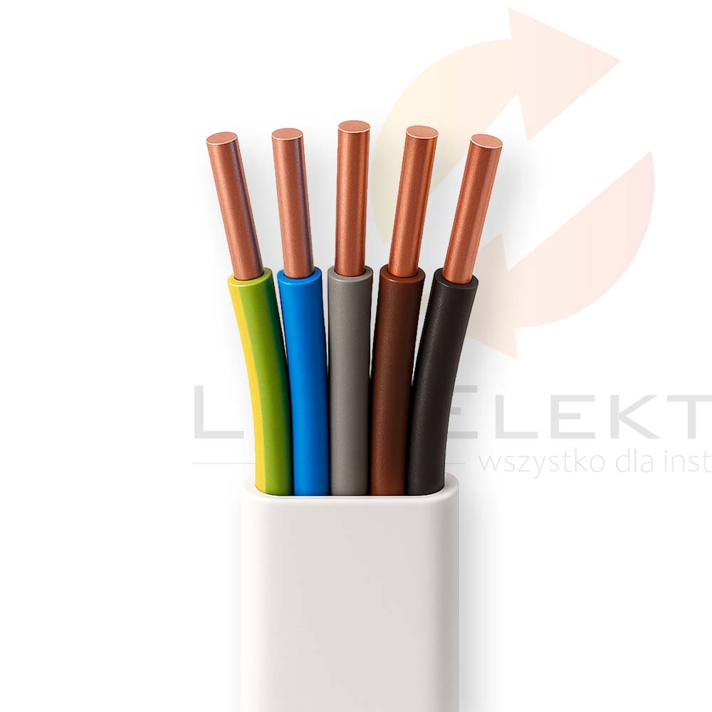 Przewód YDYp 5x2,5 żo 450/750V /50m/ DAMIR Hurtownia Elektryczna Lux-Elektro Rzeszów Tyczyn | Sklep Elektryczny Online