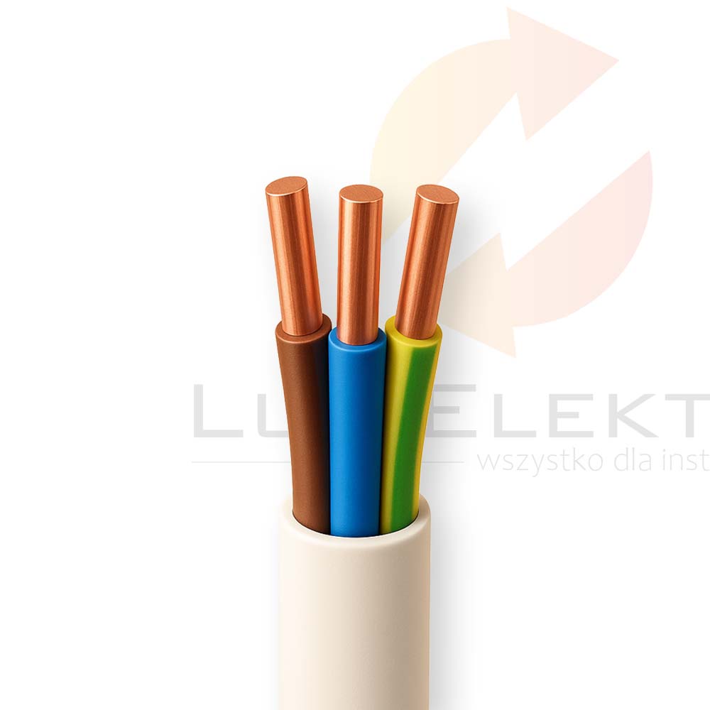 Przewód YDY 3x2,5 żo 450/750V /50m/ DAMIR  Hurtownia Elektryczna Lux-Elektro Rzeszów Tyczyn | Sklep Elektryczny Online