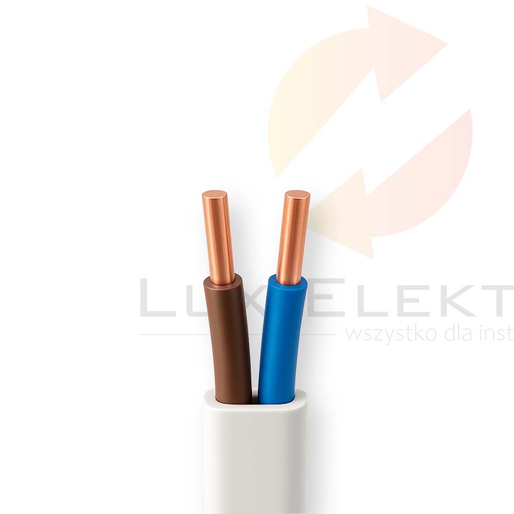 Przewód YDYp 2x1 biały 300/500V /100m/  Hurtownia Elektryczna Lux-Elektro Rzeszów Tyczyn | Sklep Elektryczny Online