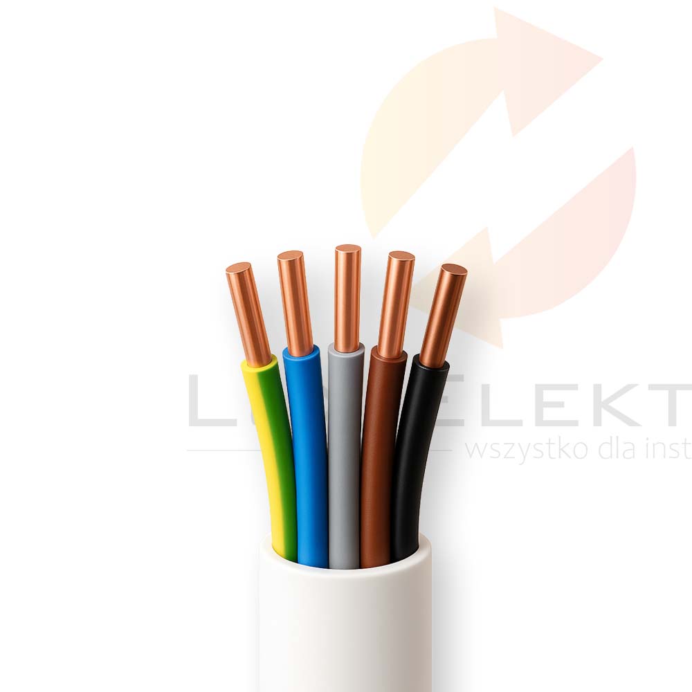 Przewód YDY 5x2,5 żo 450/750V /50m/ ELEKTROKABEL  Hurtownia Elektryczna Lux-Elektro Rzeszów Tyczyn | Sklep Elektryczny Online