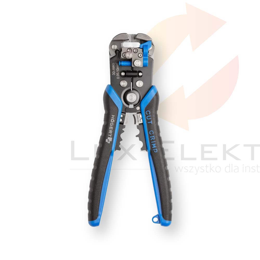 Szczypce automatyczne do ściągania izolacji od 0.05 do 10.0 mm2 210 mm HT1P182 HOGERT Hurtownia Elektryczna Lux-Elektro Rzeszów Tyczyn | Sklep Elektryczny Online
