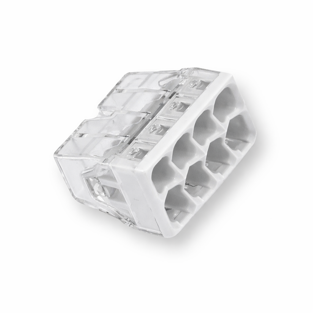 WAGO Szybkozłączka 8x 0,5-2,5mm2 jasnoszara 2273-208 /opakowanie 10szt/ 2273-208/995-010  Hurtownia Elektryczna Lux-Elektro Rzeszów Tyczyn | Sklep Elektryczny Online