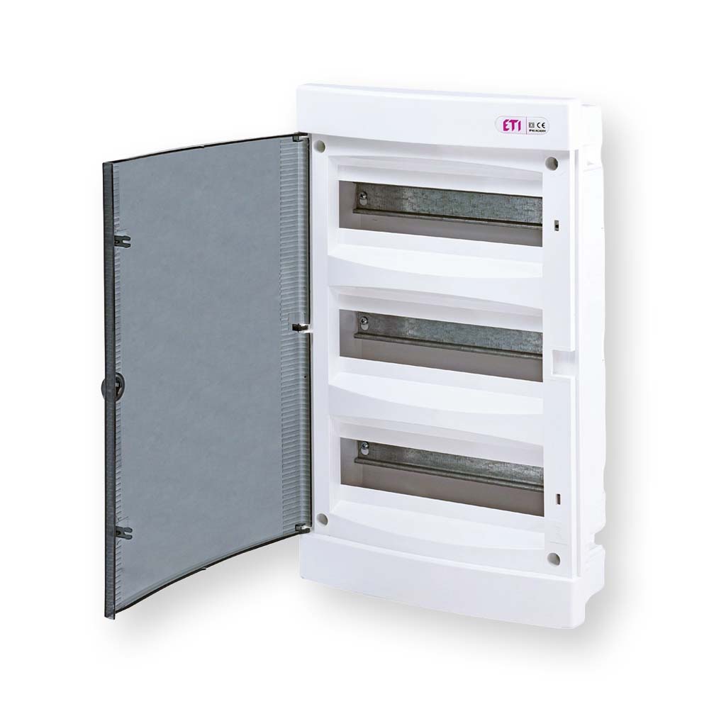 Rozdzielnica modułowa 3x12 podtynkowa /transparentna/ ECM36PT-S DIDO 001101076 ETI (id: 238940) Hurtownia Elektryczna Lux-Elektro Rzeszów Tyczyn | Sklep Elektryczny Online