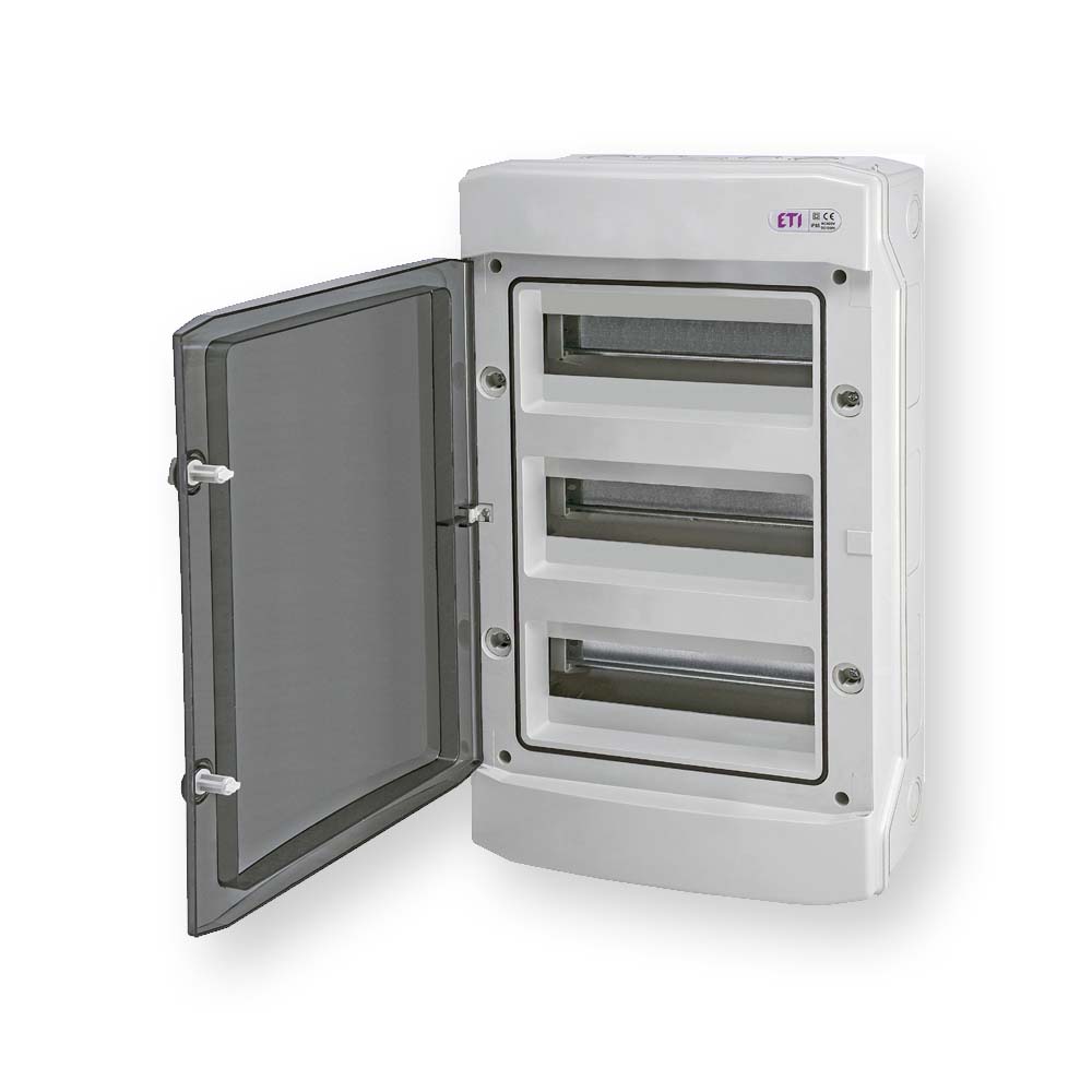 Rozdzielnica modułowa PV 3x12 natynkowa /transparentna/ UV 1500V DC ECH-36PT-s DIDO 001101080 ETI  Hurtownia Elektryczna Lux-Elektro Rzeszów Tyczyn | Sklep Elektryczny Online